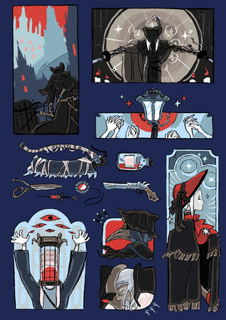 Bloodborne Stickersheet